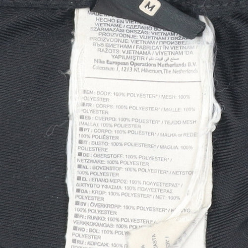 Nike Men’s Black Dri-FIT Track Pants M Tapered Quick Dry