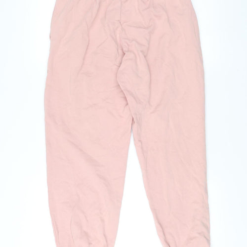 Adidas Women’s Pink Jogger Trousers Size S Cotton Blend
