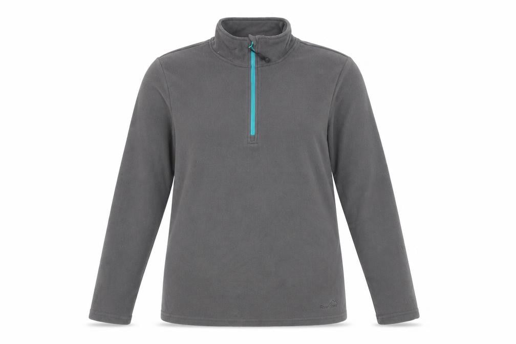 Front view of Peter Storm Women’s Grey Fleece Pullover Sweatshirt, size UK 14