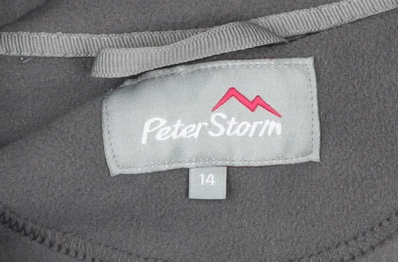Peter Storm Women’s Grey Fleece Pullover Sweatshirt Size 14