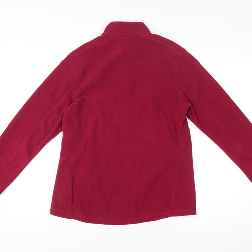 Decathlon Women’s Red Fleece Sweatshirt L 1/2 Zip Polyester Hiking