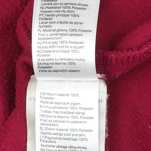 Decathlon Women’s Red Fleece Sweatshirt L 1/2 Zip Polyester Hiking