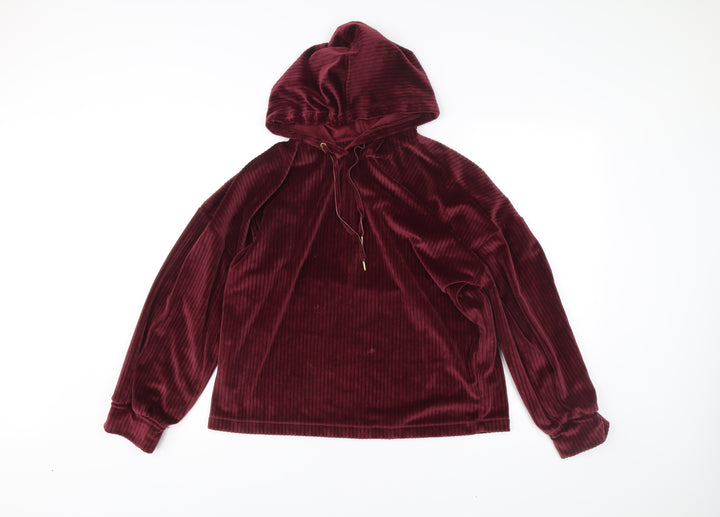 Marks and Spencer Women’s Red Velour Pullover Hoodie Size L