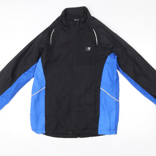 Karrimor Men's Black Blue Running Windbreaker Jacket Size S