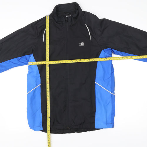 Karrimor Men's Black Blue Running Windbreaker Jacket Size S