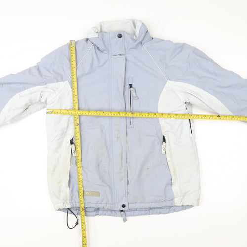 Next Womens Blue Ski Jacket Coat Size M Winter Hooded Padded