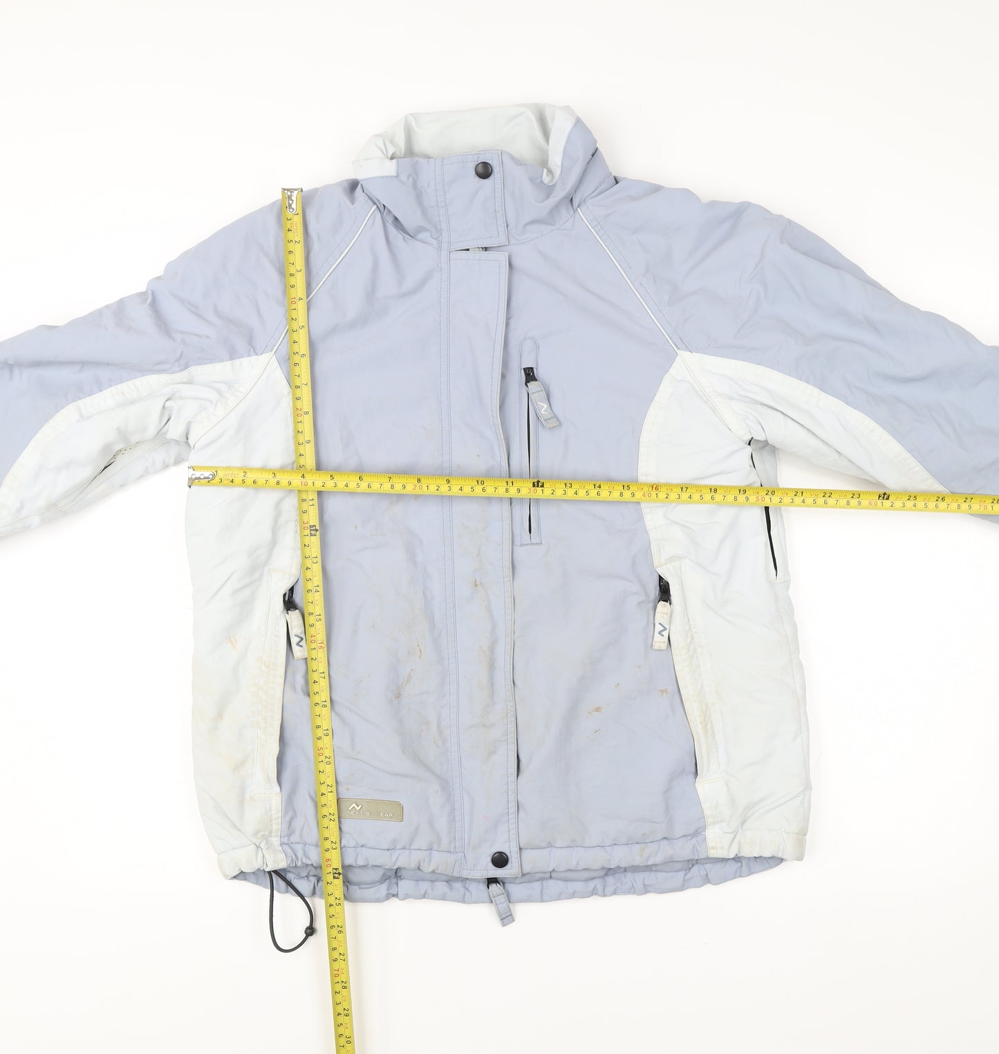 Next Womens Blue Ski Jacket Coat Size M Winter Hooded Padded