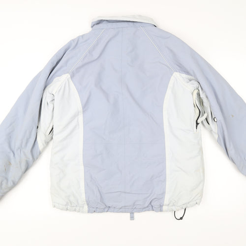 Next Womens Blue Ski Jacket Coat Size M Winter Hooded Padded