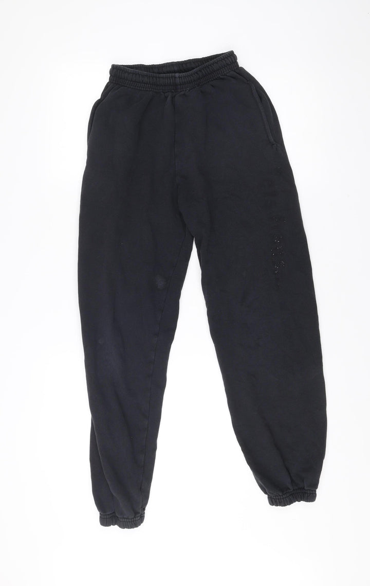 Fruit of the Loom Womens Black XS Jogger Fleece Sweatpants