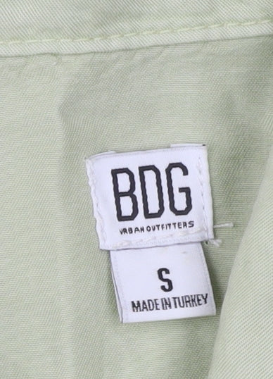 BDG Urban Outfitters Womens Green Lyocell Playsuit Size S Collared Casual