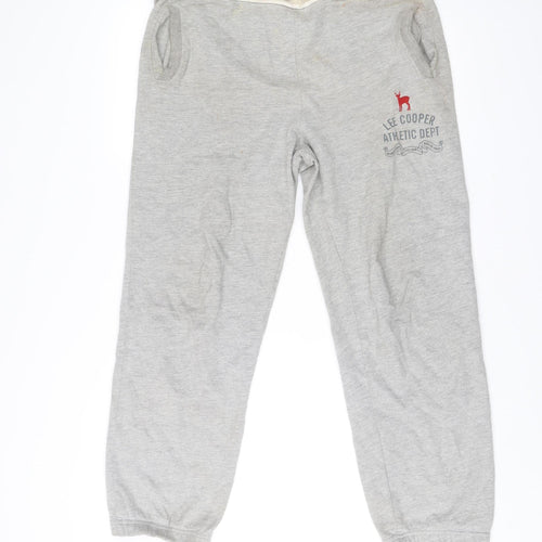 Lee Cooper Boys Grey Sweatpants Age 13 Years Vintage Athletic Trousers