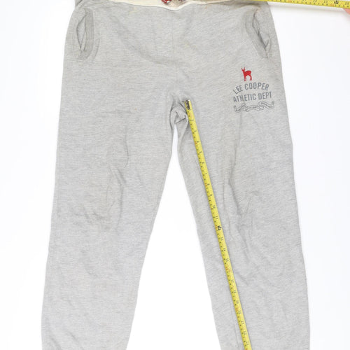 Lee Cooper Boys Grey Sweatpants Age 13 Years Vintage Athletic Trousers