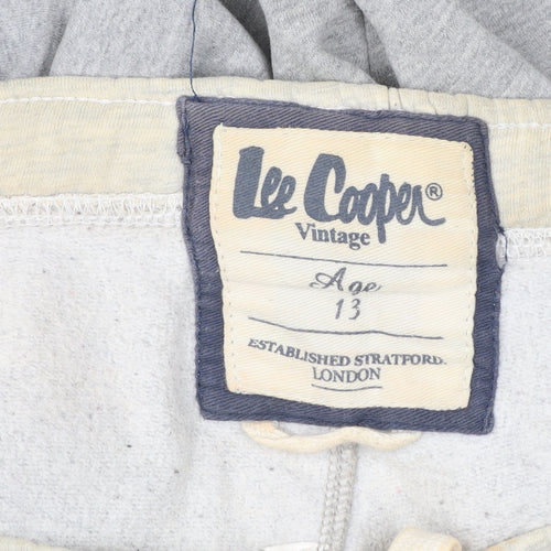 Lee Cooper Boys Grey Sweatpants Age 13 Years Vintage Athletic Trousers