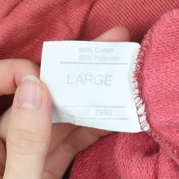 Le Shark Mens Red Cotton Blend Pullover Jumper Size L Vintage