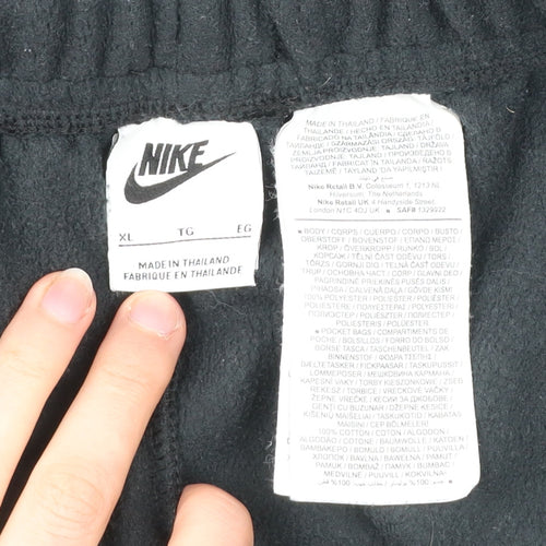 Nike Men’s Black XL Fleece Jogger Sweatpants Tapered Activewear