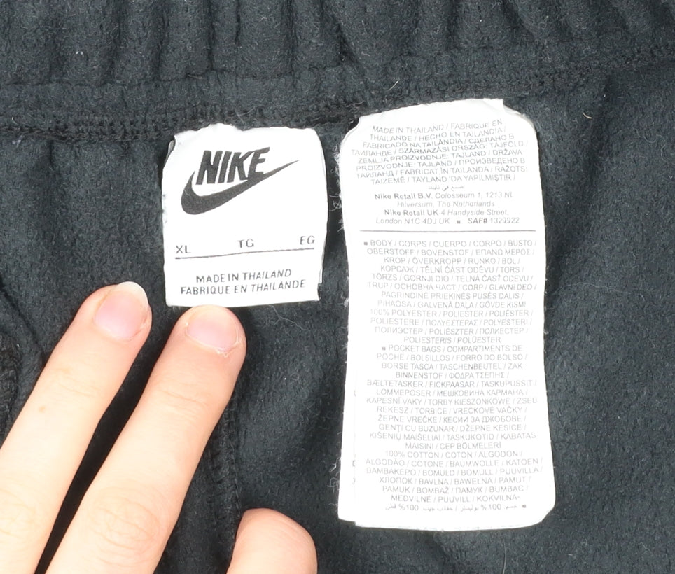 Nike Men’s Black XL Fleece Jogger Sweatpants Tapered Activewear
