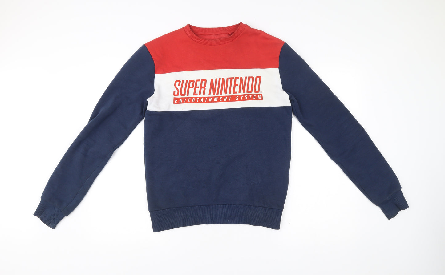 Nintendo Mens Multicoloured XS Pullover Sweatshirt Retro Logo