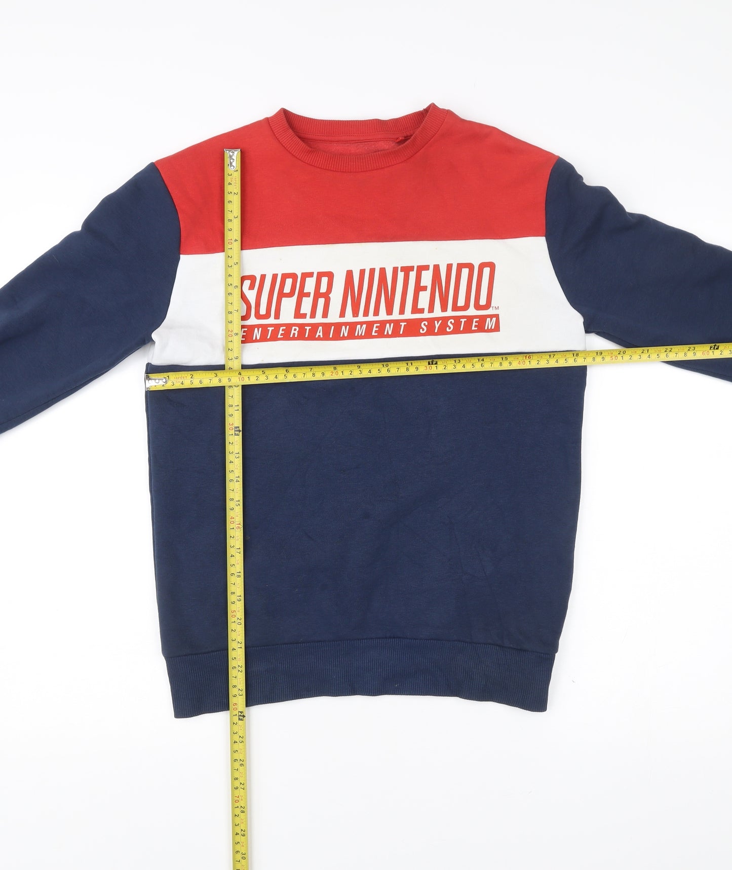 Nintendo Mens Multicoloured XS Pullover Sweatshirt Retro Logo