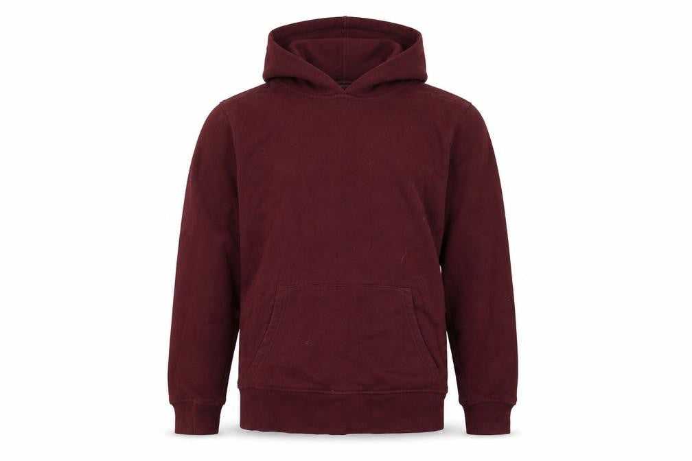 Front view of Gap Men’s Red Pullover Hoodie XS Cotton Blend Fleece