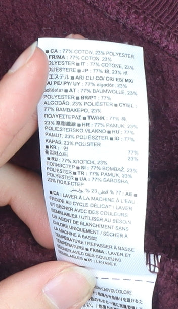 GAP Men’s Red Pullover Hoodie XS Cotton Blend Fleece