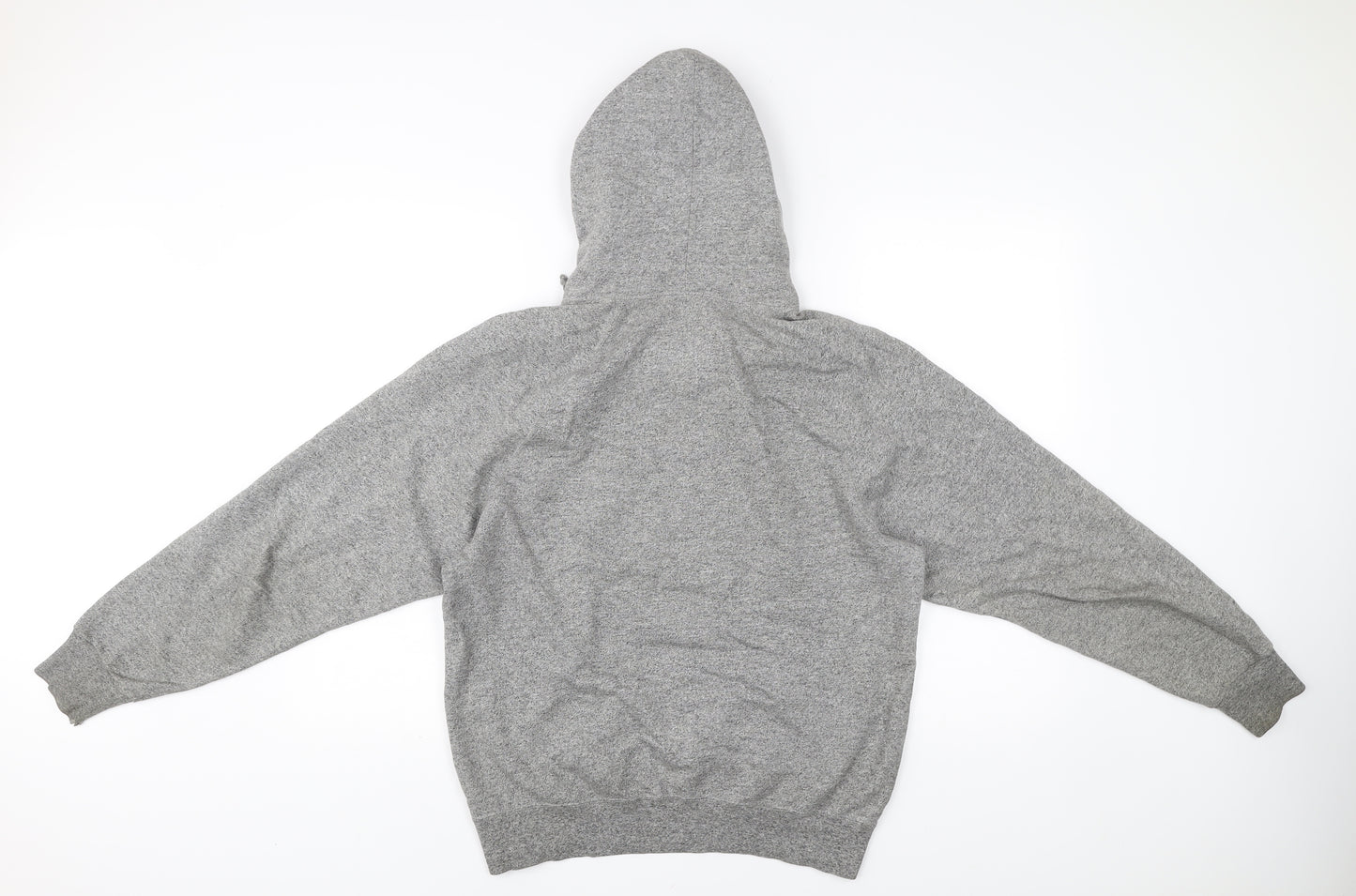 Champion Men's Grey Pullover Hoodie S Logo Graphic Sweatshirt
