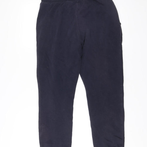 Gap Men’s Blue Jogger Sweatpants M Cotton Blend Fleece Tapered