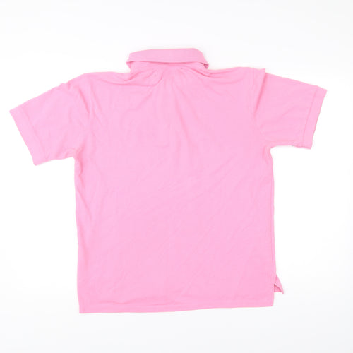 Amsterdam Label Men’s Pink Polo Shirt Size M Cotton Blend Casual