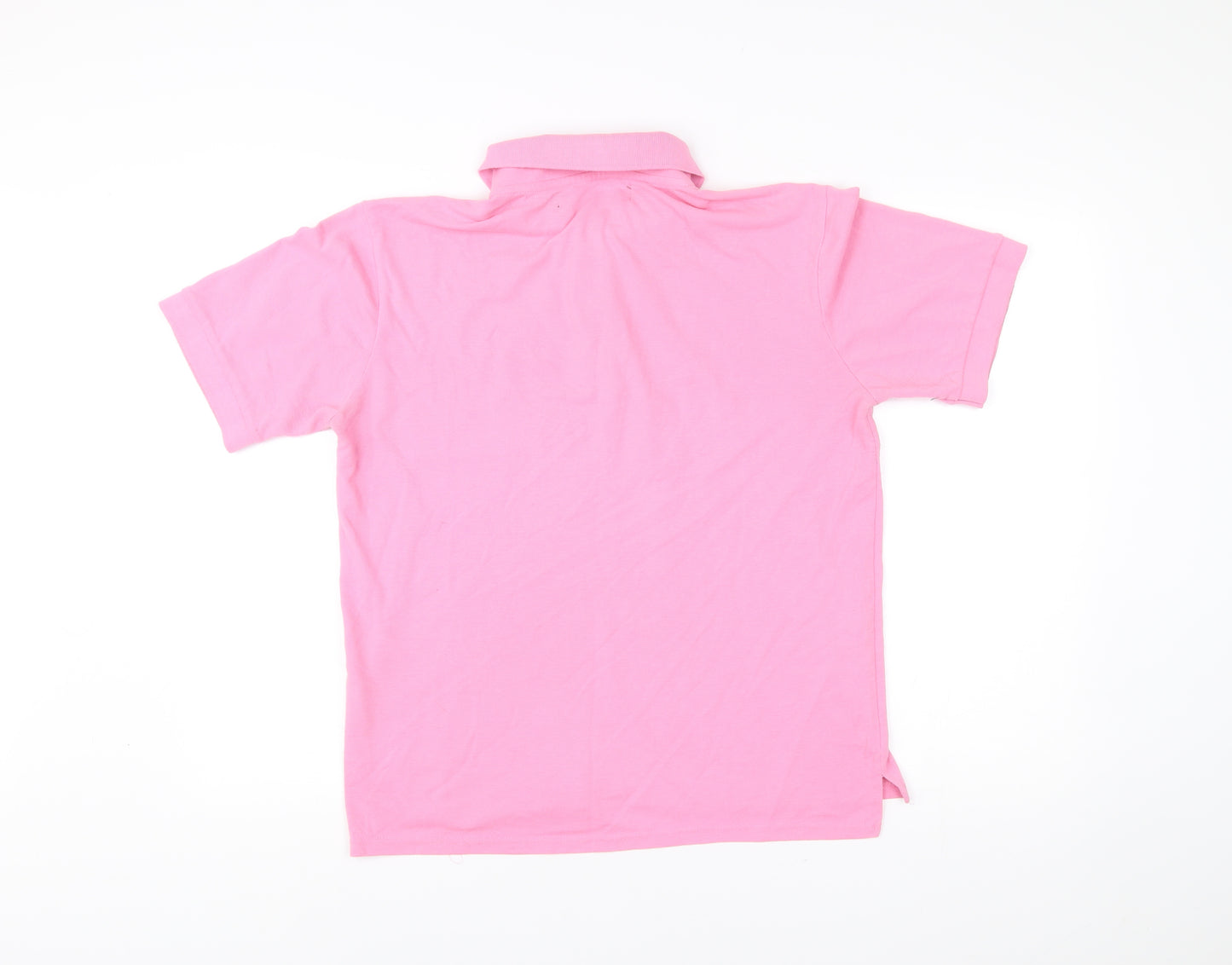 Amsterdam Label Men’s Pink Polo Shirt Size M Cotton Blend Casual