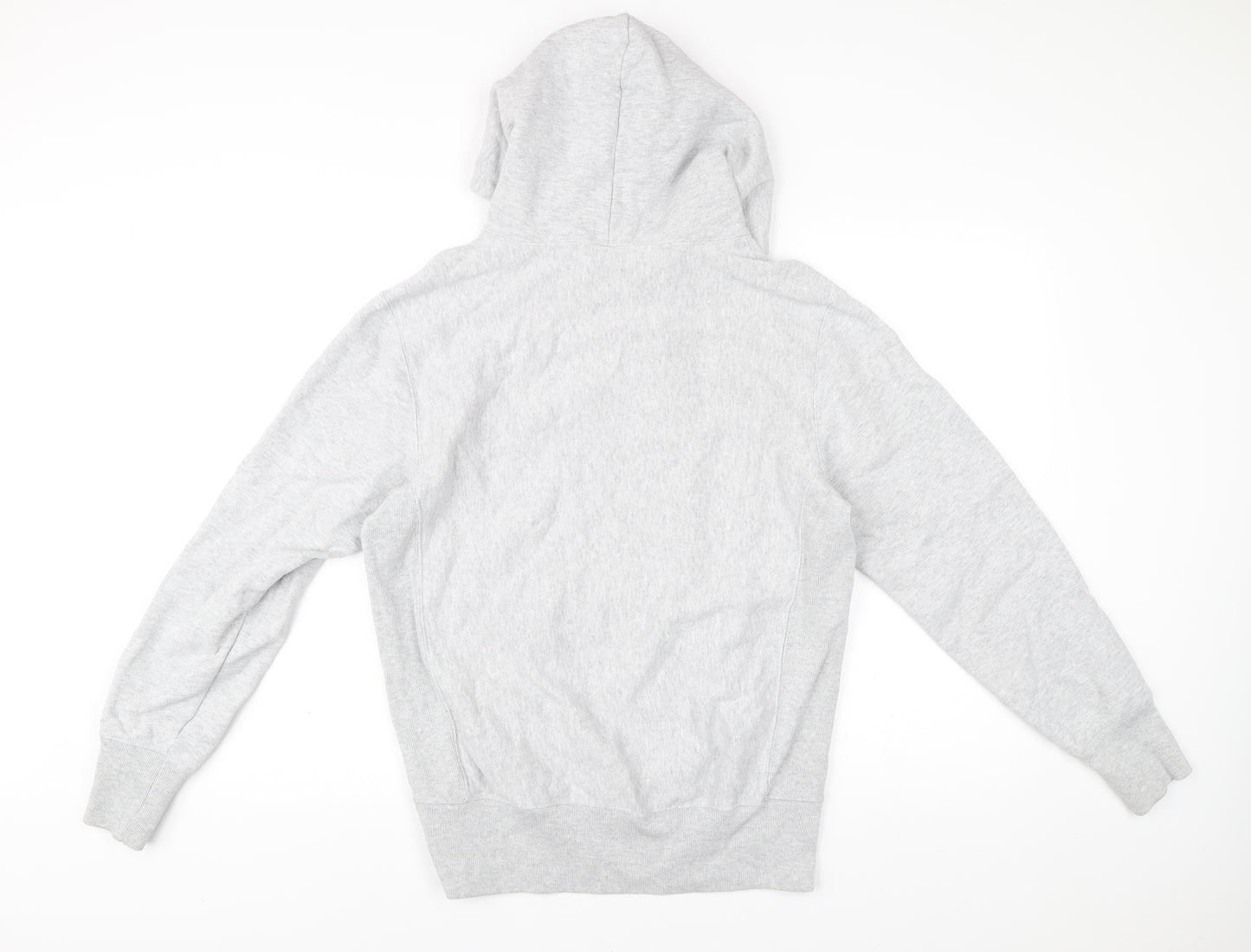 Champion Men Grey Pullover Hoodie Medium Logo Sportswear