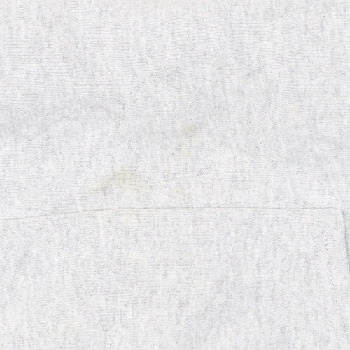 Champion Men Grey Pullover Hoodie Medium Logo Sportswear