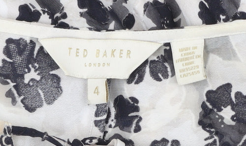 Ted Baker Women’s Multicoloured Floral A-Line Dress Size 8