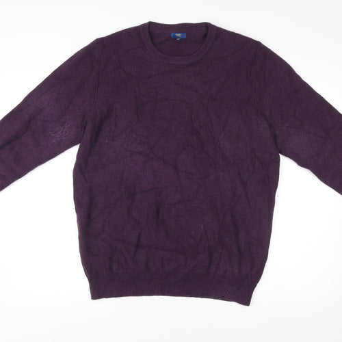 Cotton Traders Men’s Purple 2XL Crew Neck Pullover Jumper