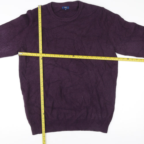 Cotton Traders Men’s Purple 2XL Crew Neck Pullover Jumper