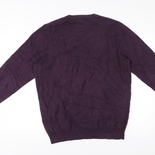 Cotton Traders Men’s Purple 2XL Crew Neck Pullover Jumper