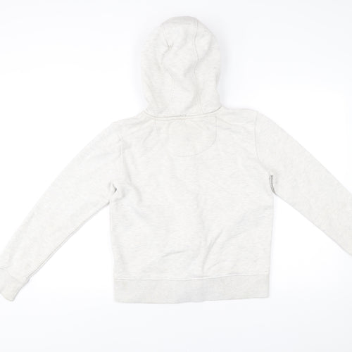 SoulCal&Co Women’s Ivory Full Zip Hoodie Size 10 Cotton Blend