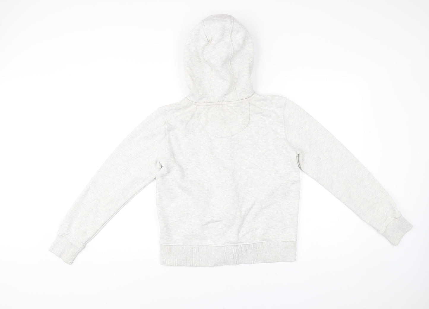 SoulCal&Co Women’s Ivory Full Zip Hoodie Size 10 Cotton Blend