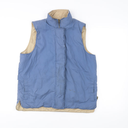 Hawkshead Men's Blue Waistcoat Bodywarmer M Polyester Cotton Hiking