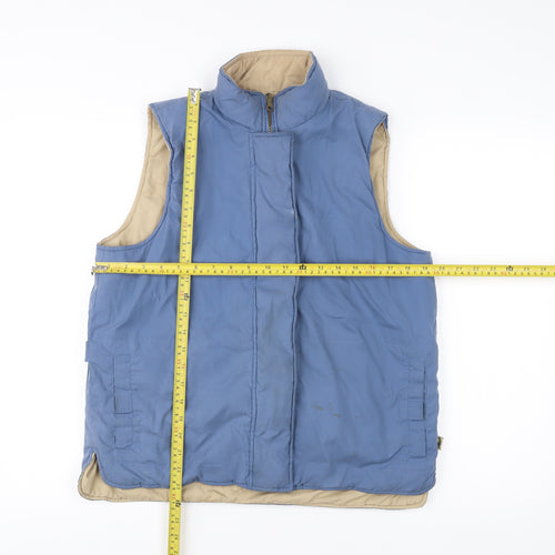 Hawkshead Men's Blue Waistcoat Bodywarmer M Polyester Cotton Hiking