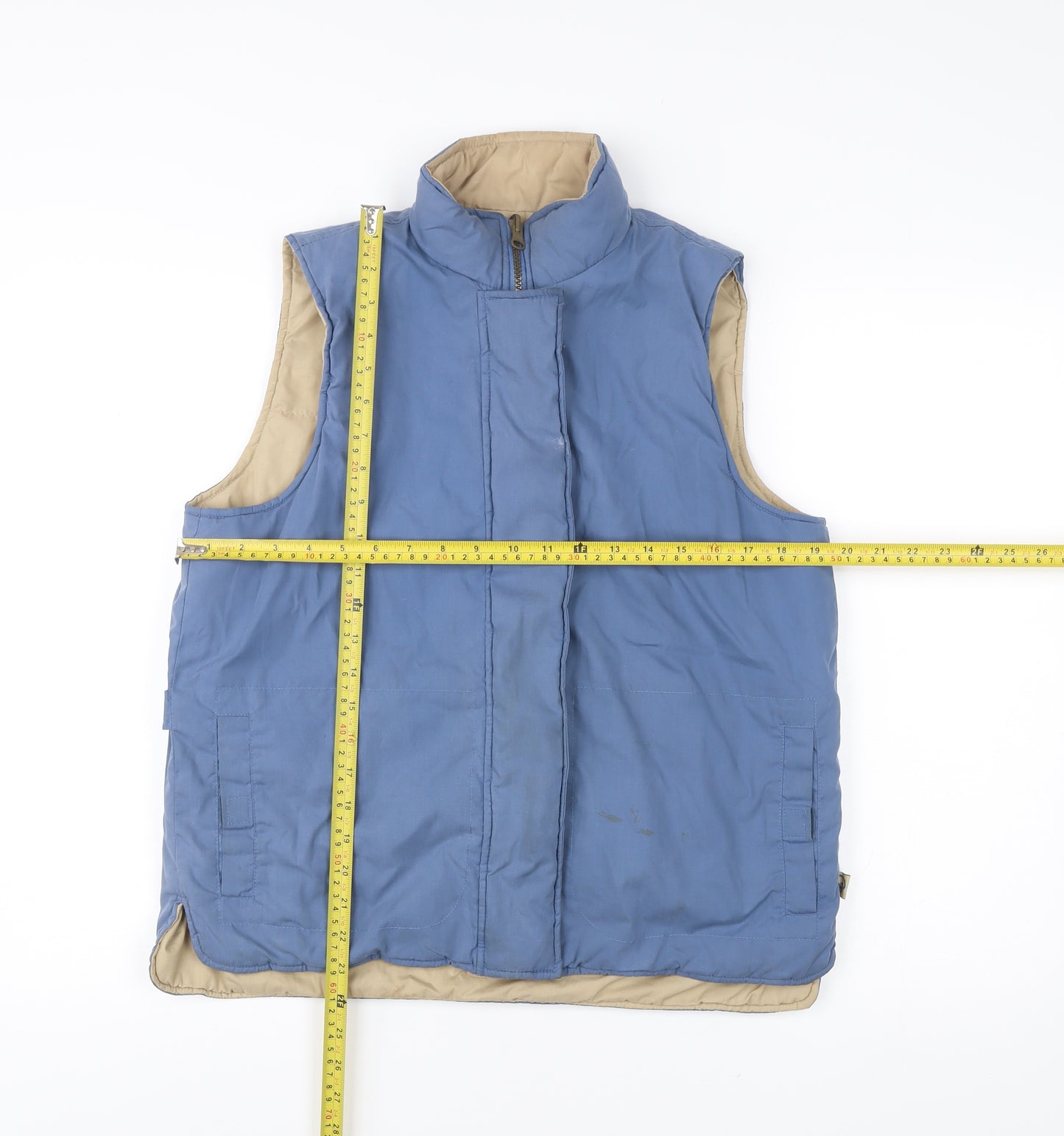 Hawkshead Men's Blue Waistcoat Bodywarmer M Polyester Cotton Hiking