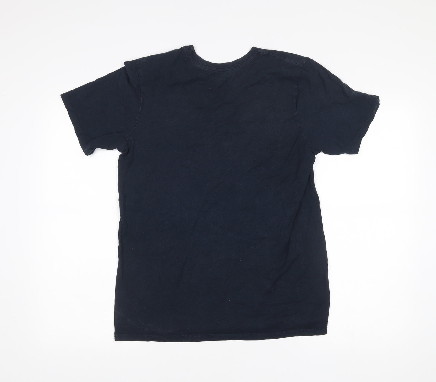 Nike Mens Black Cotton Crew Neck T-Shirt Size M Short Sleeve