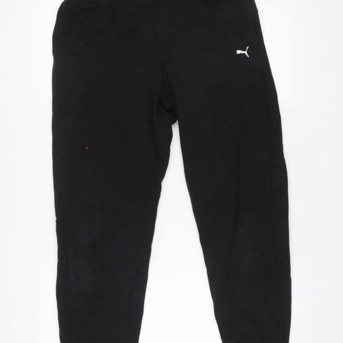 Puma Men's Black Jogger Sweatpants Size S Regular Fit Tapered