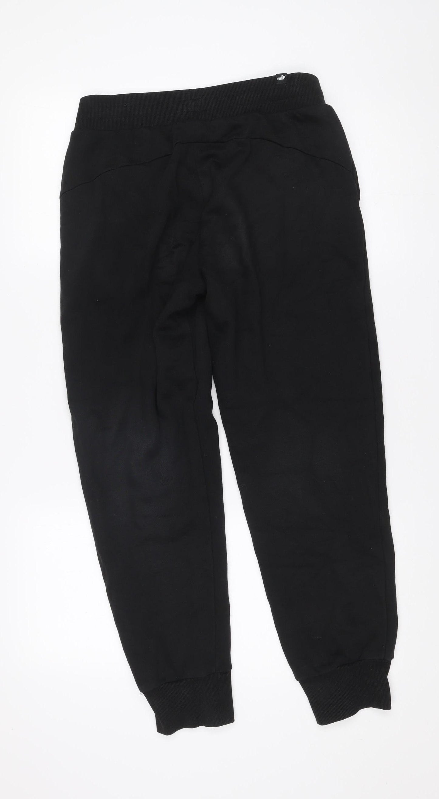 Puma Men's Black Jogger Sweatpants Size S Regular Fit Tapered