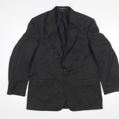 Greenwoods Classic Men's Grey 42R Regular Fit Blazer Jacket