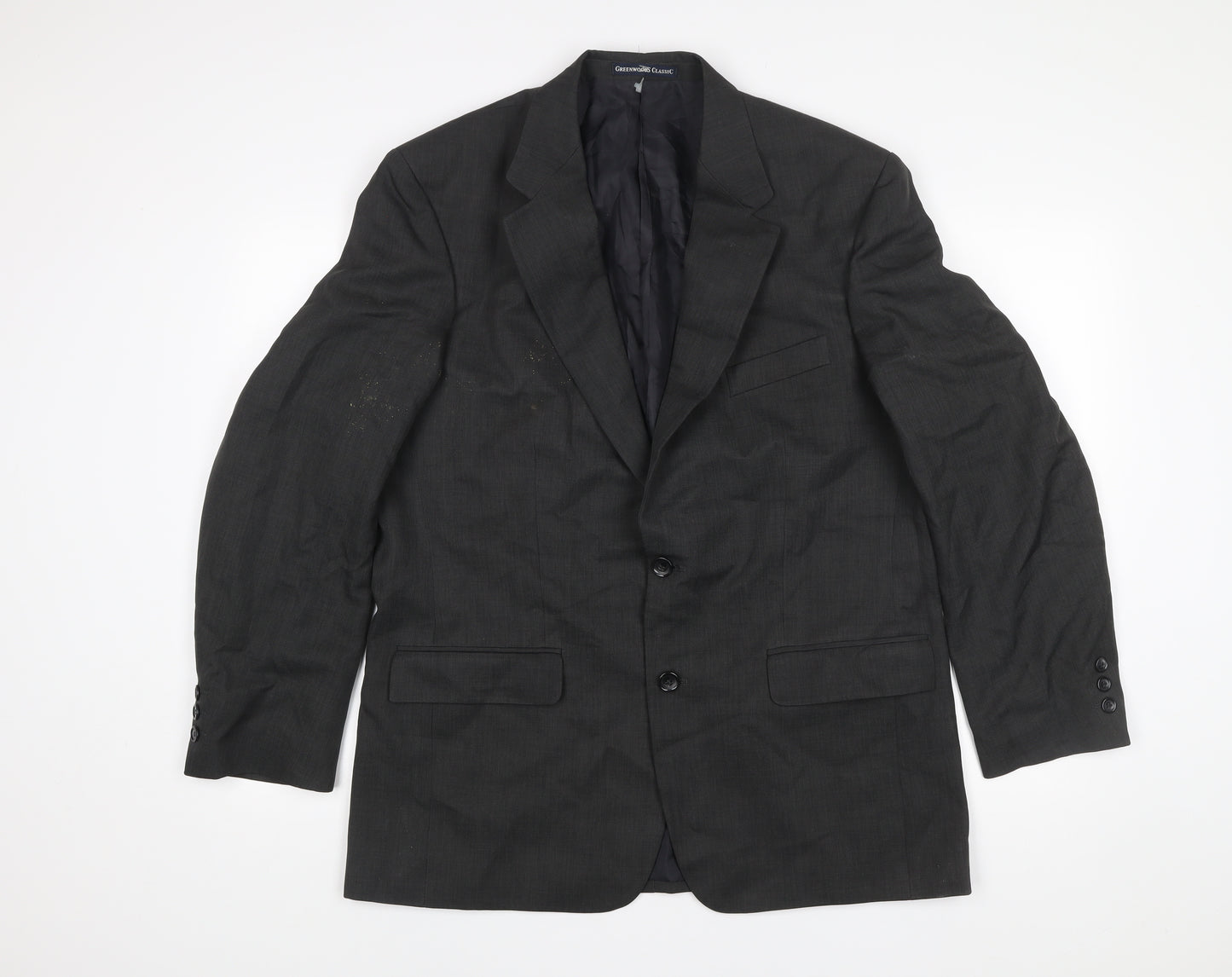 Greenwoods Classic Men's Grey 42R Regular Fit Blazer Jacket