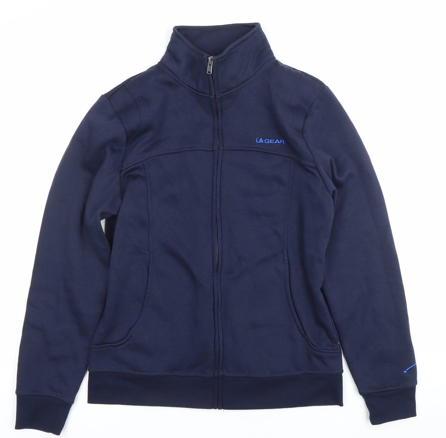 LA Gear Womens Blue Full Zip Sweatshirt Size 10 Regular Fit