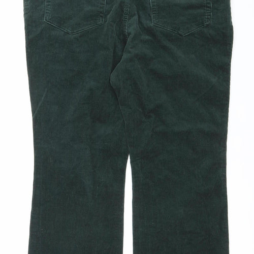 Lands' End Men's Green Corduroy Trousers Size 20W Straight Leg