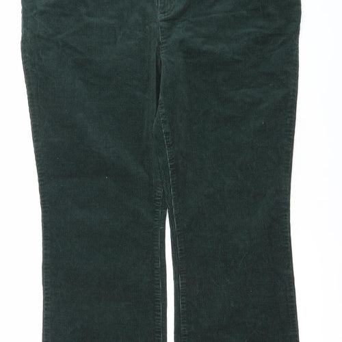 Lands' End Men's Green Corduroy Trousers Size 20W Straight Leg