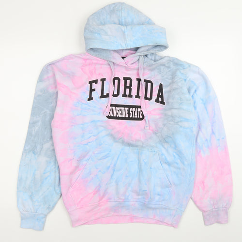 A.U. Apparel Womens Multicoloured Tie Dye Pullover Hoodie S