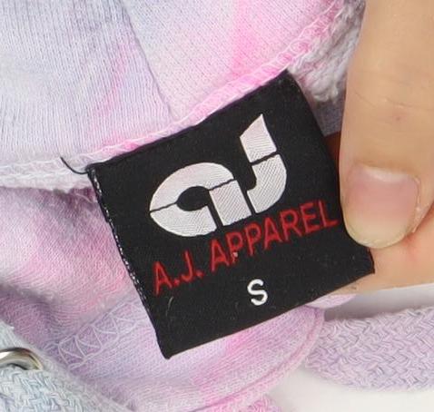 A.U. Apparel Womens Multicoloured Tie Dye Pullover Hoodie S