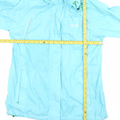 Regatta Women’s Blue Waterproof Rain Jacket Size 12 Hooded Outdoor Coat